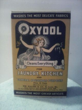 Vintage Oxydol Laundry Soap Manufactured By WM.  WALTKE & CO St Louis Mo. 10