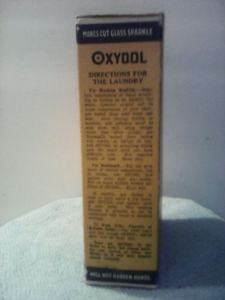 Vintage Oxydol Laundry Soap Manufactured By WM.  WALTKE & CO St Louis Mo. 4
