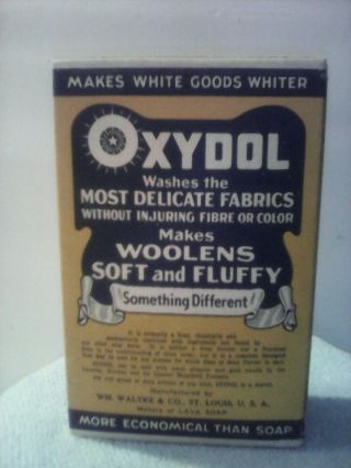 Vintage Oxydol Laundry Soap Manufactured By WM.  WALTKE & CO St Louis Mo. 6