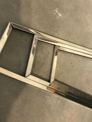 3 Seeburg R100 Stainless Steel Glass Frames