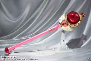 Bnib Bandai Proplica Sailor Moon 20th Anniversary Cutie Moon Rod With Pedestal
