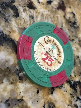 $25 Castaways Casino GAMING CHIP Hotel LAS VEGAS 4