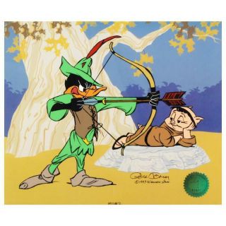 Chuck Jones " Bow And Error " Sn - Le Cel Daffy Duck Looney Tunes Porky Pig W/