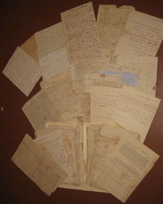 1820s,  Huge Archive Of Letters To David Robinson Jr. ,  Bennington,  Vermont