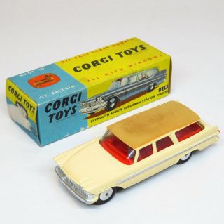 Corgi Toys 219 - Plymouth Sports Suburban Station Wagon - Boxed Mettoy Playcraft