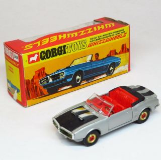 Corgi Toys 343 - Pontiac Firebird Red Spot Wheels - Boxed Mettoy Playcraft Rare