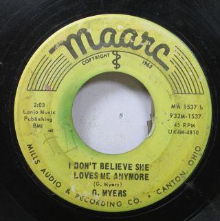 Hear Country Bopper Ohio 45 G.  Myers - I Don’t 