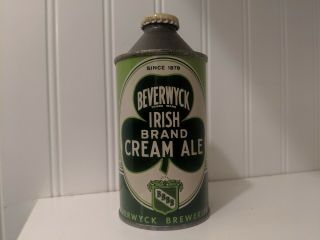 Beverwyck Irish Cream Ale Cone Top Not Flat Top Beer Can Irtp Since1876 Version