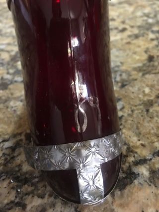 A RARE WEST VIRGINIA 1930’S RUBY RED LADY’S LEG BOOT COCKTAIL SHAKER 4