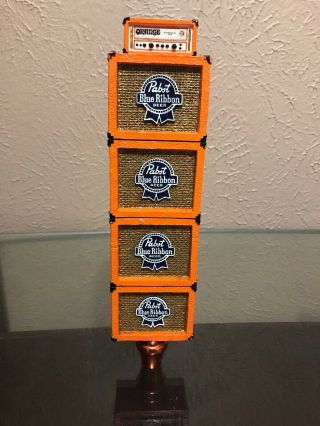 Pbr Orange Amp Tap Handle Rare Pabst Blue Ribbon
