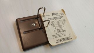 Vintage Success No.  27 Desk Calendar Aluminum Base Brown MADE in USA 3
