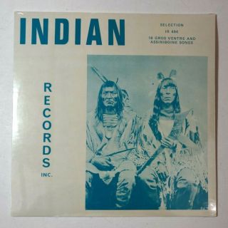 Indian Records Inc.  Ir 490 " Gros Ventre & Assiniboine Songs " Vinyl Lp -