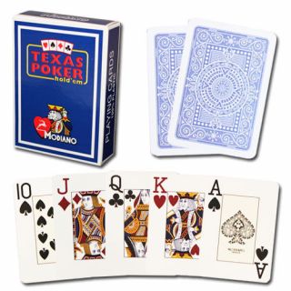 10 Decks Modiano 100 Plastic Playing Cards Poker Size Jumbo Index 10 Colors 2