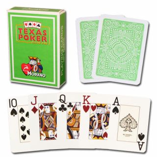10 Decks Modiano 100 Plastic Playing Cards Poker Size Jumbo Index 10 Colors 5