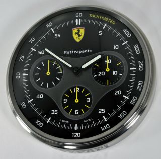Panerai Ferrari Scuderia Rattrapante Dealers 304mm Steel Wall Clock Display