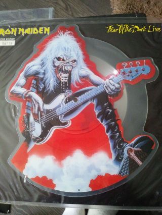 Iron Maiden - Fear Of The Dark Live - Cut To Shape Picture Disc