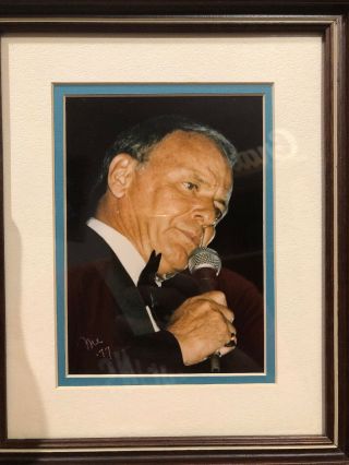 Vintage Rare Autographed Frank Sinatra Signed “me” 1977 1 Of 1 Actual Photo Auto