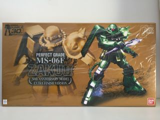 [misb] Bandai Gundam Pg 1/60 Ms - 06f Zaku Ii 30th Anniversary Limited Edition
