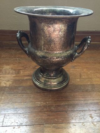 RARE Antique Large Silver Champagne Bucket Ice Bucket Wine Cooler Vase 2