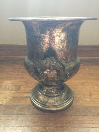 RARE Antique Large Silver Champagne Bucket Ice Bucket Wine Cooler Vase 3