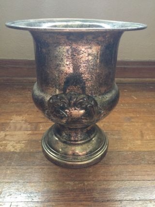 RARE Antique Large Silver Champagne Bucket Ice Bucket Wine Cooler Vase 4