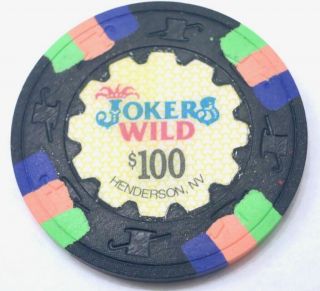 Jokers Wild $100 Casino Chip Henderson Nevada