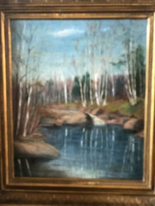 Antique Russian Painting Oil On Canvas,  Signed,  Circa 1900 - 25 6