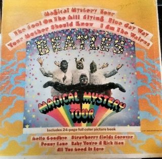 Vintage The Beatles Magical Mystery Tour 1967 Capitol Smal - 2835 W/ Book