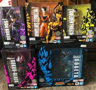 Tamashii Nations S.  H.  Figuarts Dragon Ball Z Sdcc 2019 Exclusive Set Of 5 Items