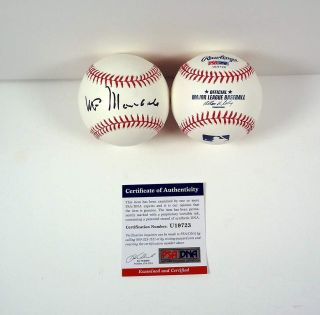Walter Mondale Vice President Signed Autograph Mlb Baseball Psa/dna