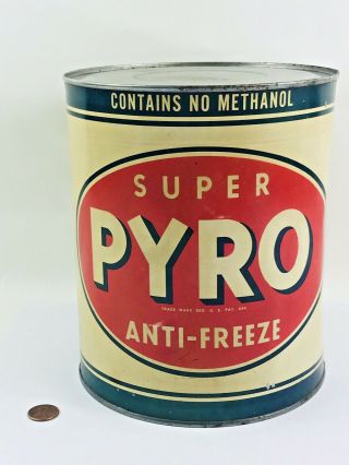 Pyro Antifreeze 1 Gallon Can,  Gas & Oil Advertising 132