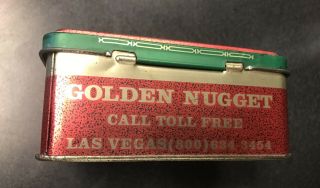 Golden Nugget Casino Las Vegas 2 Deck Playing Cards & Tin,  Green/Gold/Red 7