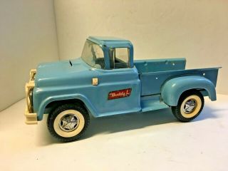 Vintage Buddy L Pickup Truck Dodge Blue Paint Pressed Steel Usa Made