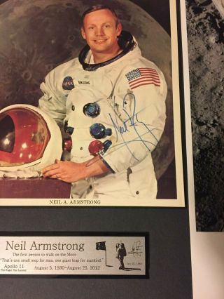 Neil Armstrong Hand Signed 8x10 Beckett