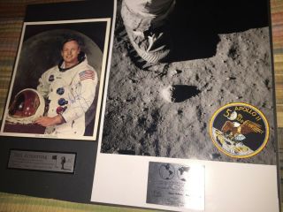 Neil Armstrong hand signed 8X10 Beckett 8