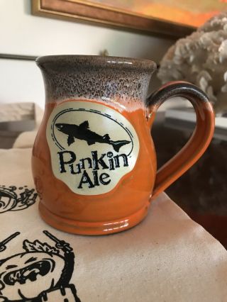 Dogfish Head Punkin Ale Handmade Pumpkin Mug Limited Edition Rare 1 Of 384 Made