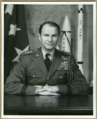 James M.  Gavin (1907 - 1990) - Us Army General - Hand Signed Photo,  Ls - Wwii