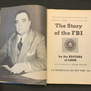 The Story of the FBI Autographed by J.  Edgar Hoover (Hardcover,  1947) 5