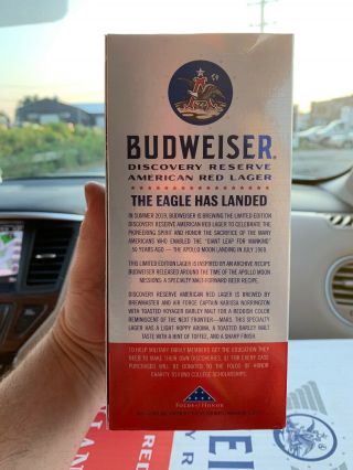 Budweiser Moon Landing 50th Anniversary Aluminum Beer Bottle 503459 Bud Alu 8