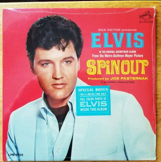 Wow Still Orig.  Elvis Presley " Spinout " With Photo Lpm - 3702