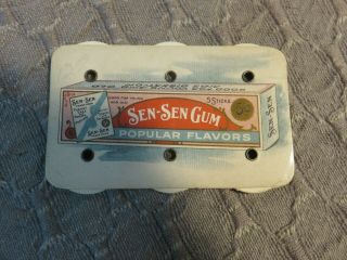Antique Sen - Sen Bubble Gum Advertising Baseball Score Card Perpetual Counter Vtg 2