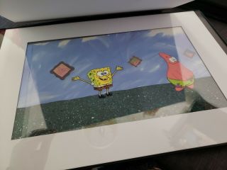 Spongebob Squarepants Master Cel Set Up Framed Spongebob And Patrick