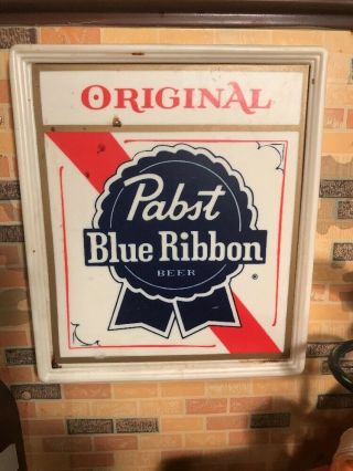 1960 Pabst Blue Ribbon Beer Bar Lighted Motion Sign RED RARER Jalopy Car Motion 11