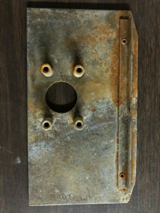 Antique Mills Mechanical Slot Machine Cash Box Cover Door Plate (db)