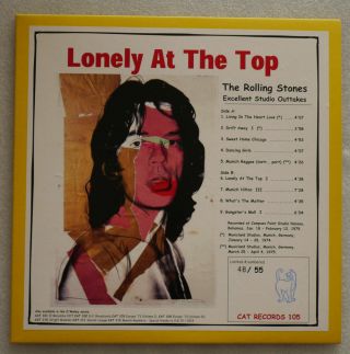 The Rolling Stones Lonely At The Top Lp Andy Warhol Art L M Ted 48/55