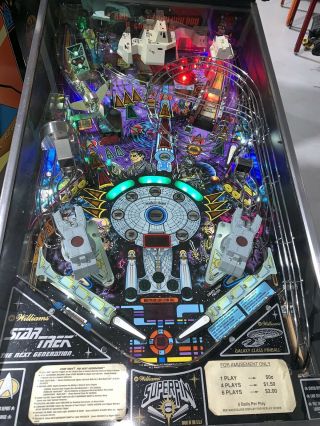 Star Trek Next Generation Pinball Machine Williams Coin Op Arcade LEDs 6