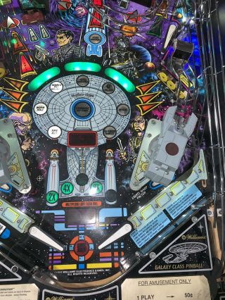 Star Trek Next Generation Pinball Machine Williams Coin Op Arcade LEDs 8
