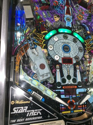 Star Trek Next Generation Pinball Machine Williams Coin Op Arcade LEDs 9