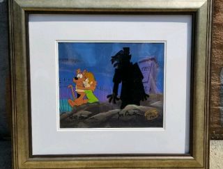 A Pup Named Scooby Doo 1988 - 91 Production Animation Art Cel Signed Hanna Barbera