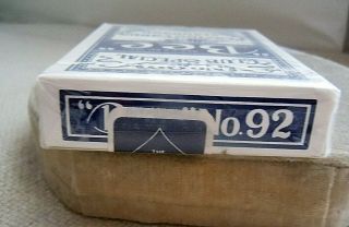 Vintage BEE USPCC Golden Nugget No 92 Blue Cambric Playing Cards 3
